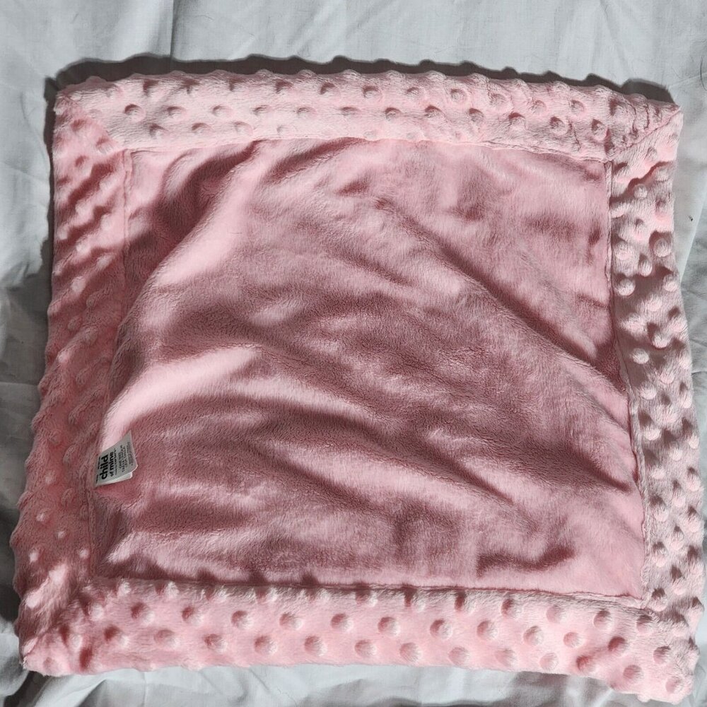 Child of Mine Carters Little Blanket Pink Plush Minky Dots 17667010 OS 15x16